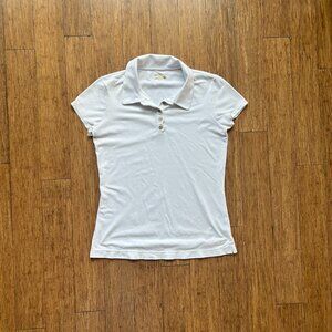 Lilly Pulitzer Luxletic White Polo Shirt – Size M